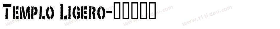 Templo Ligero字体转换